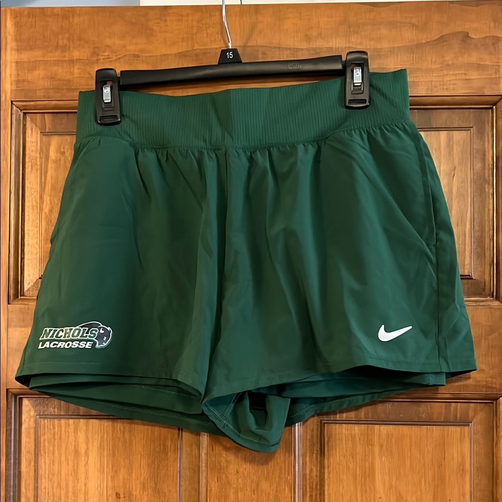 Nike Dri-Fit Athletic- Nichols College Bison Lacrosse Shorts - Size Large